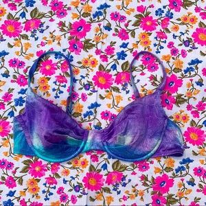 Vintage 1980s bikini TOP silky